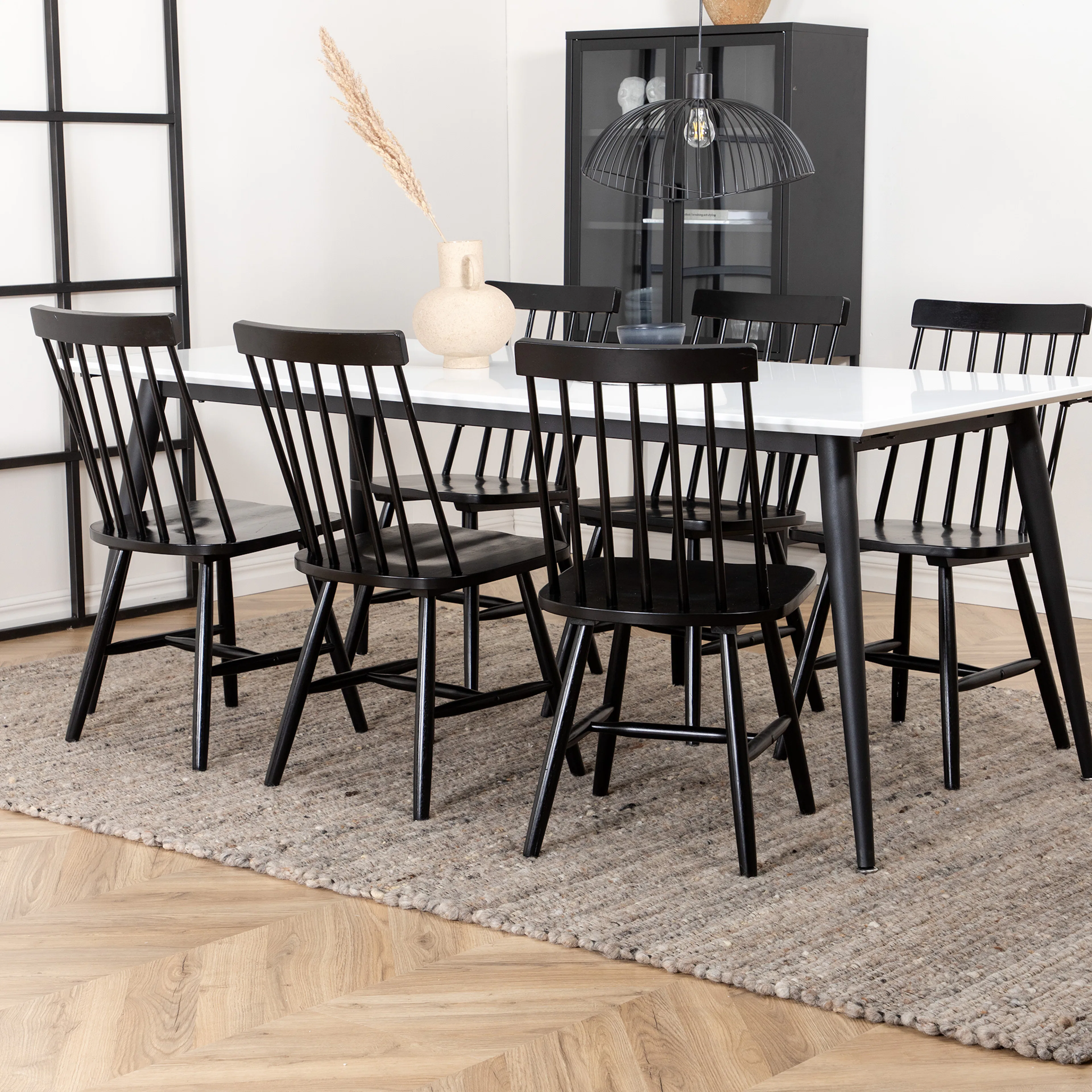 Matgrupp Venture Home Jolie med 6 Lena Windsor Stolar