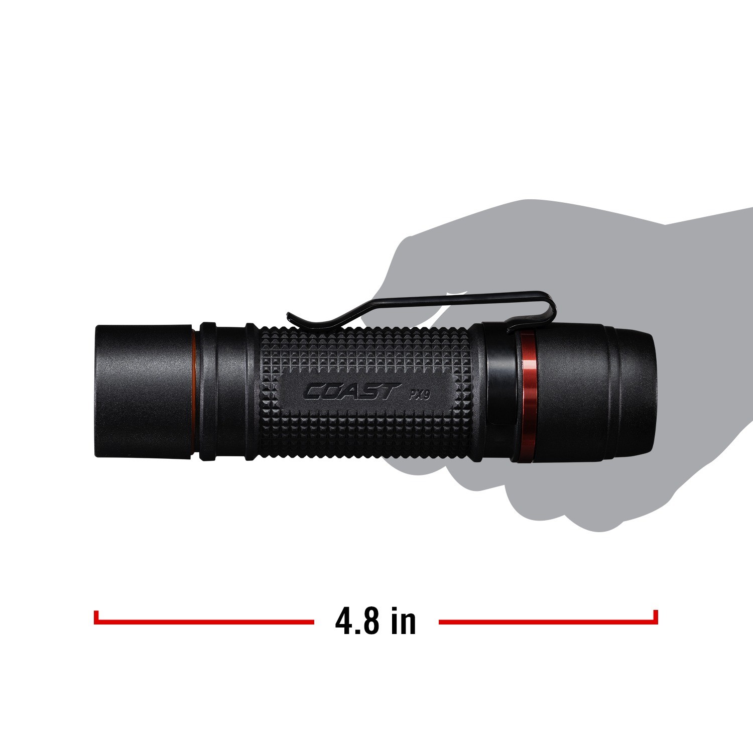 Ficklampa Coast Uppladdningsbar Px9R 1000 Lumen