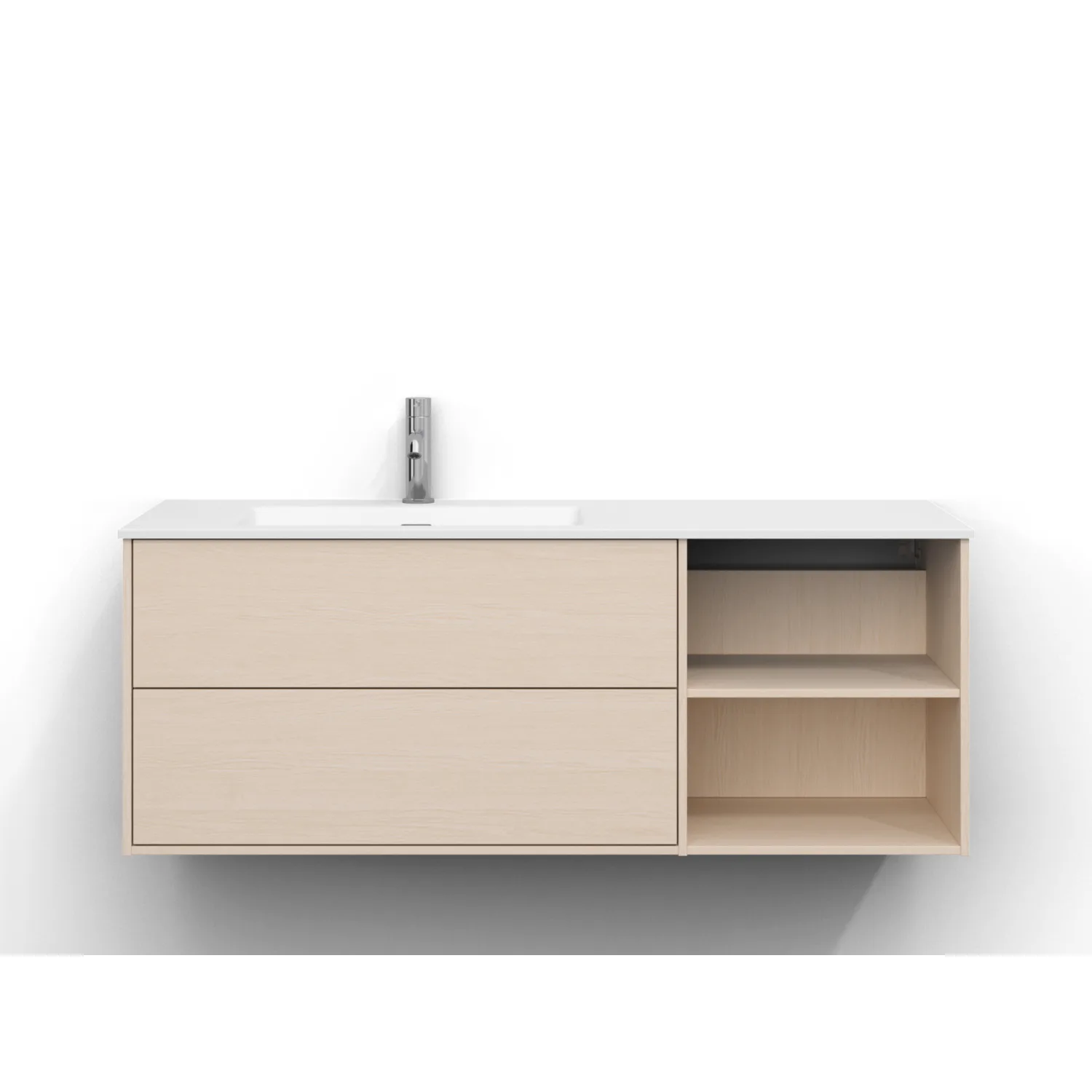 Epos Udel 120V V.Ask 2+0L Pln Vit Ask, Front: Plan, Placering: Vänster