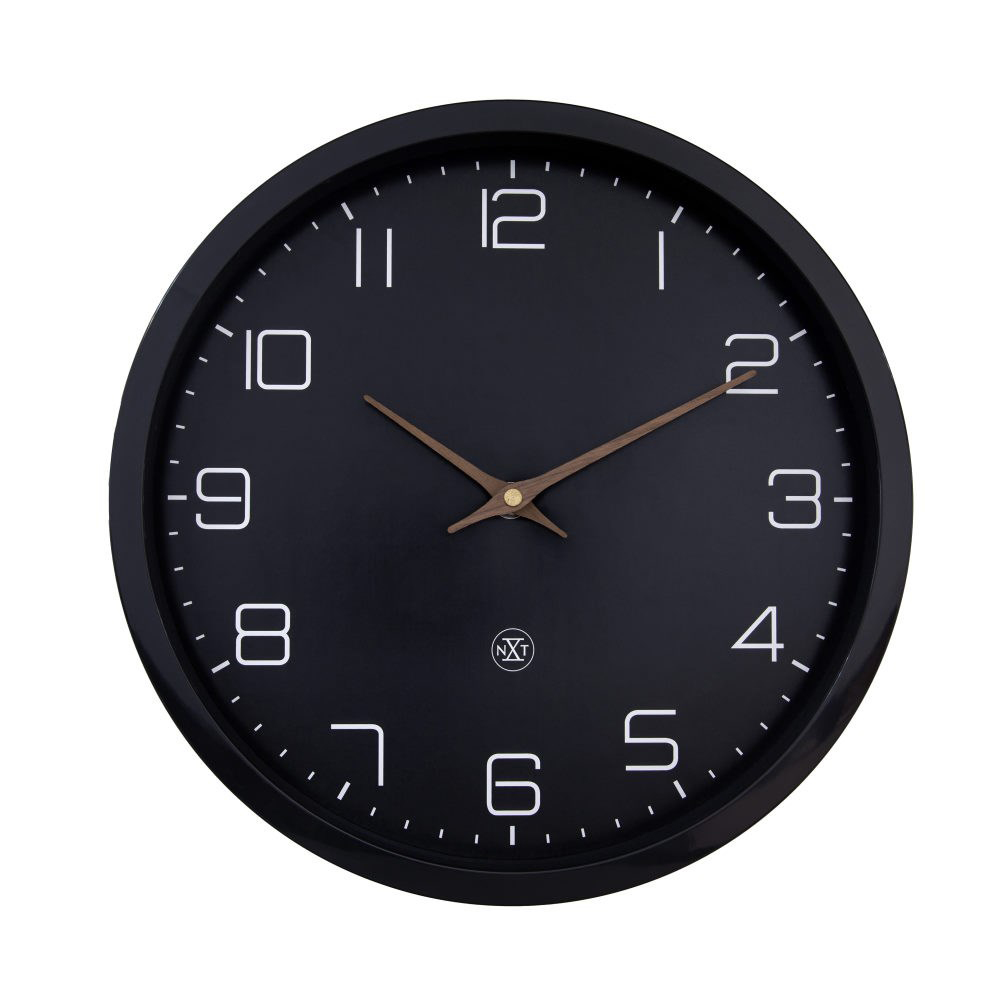 nXt Eco Väggklocka 30 cm Svart Svart