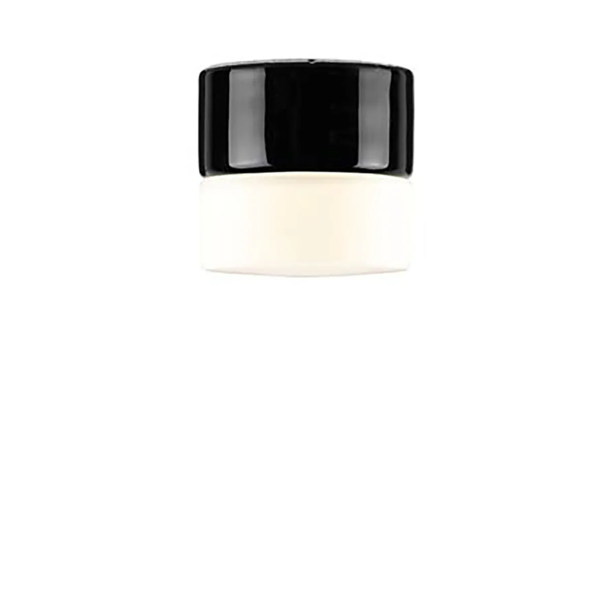 ARM OPUS100/100 SVART IP44 LED Svart/Matt Opalglas