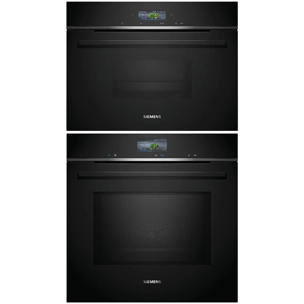 Ugn och Mikro Siemens iQ700 HM736G1B1 + CD714GXB1 Kombiugn Med Touchdisplay och Röststyrning