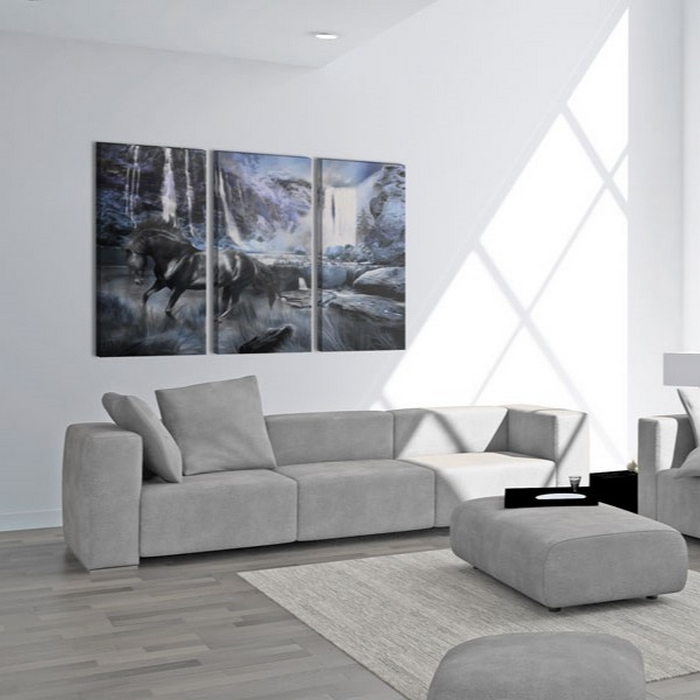 Tavla Arkiio Waterfall In Colour Of Sapphire