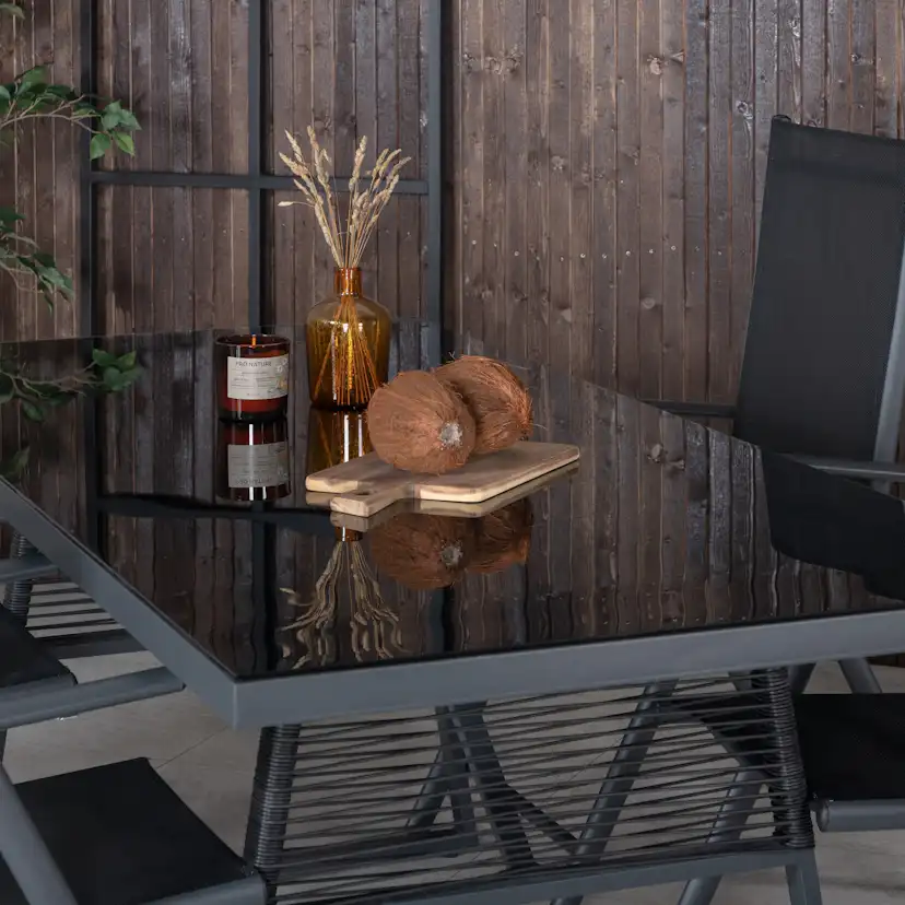 Matgrupp Venture Home Dallas Matgrupp Utomhus 193cm med 4 Break Positionsstolar