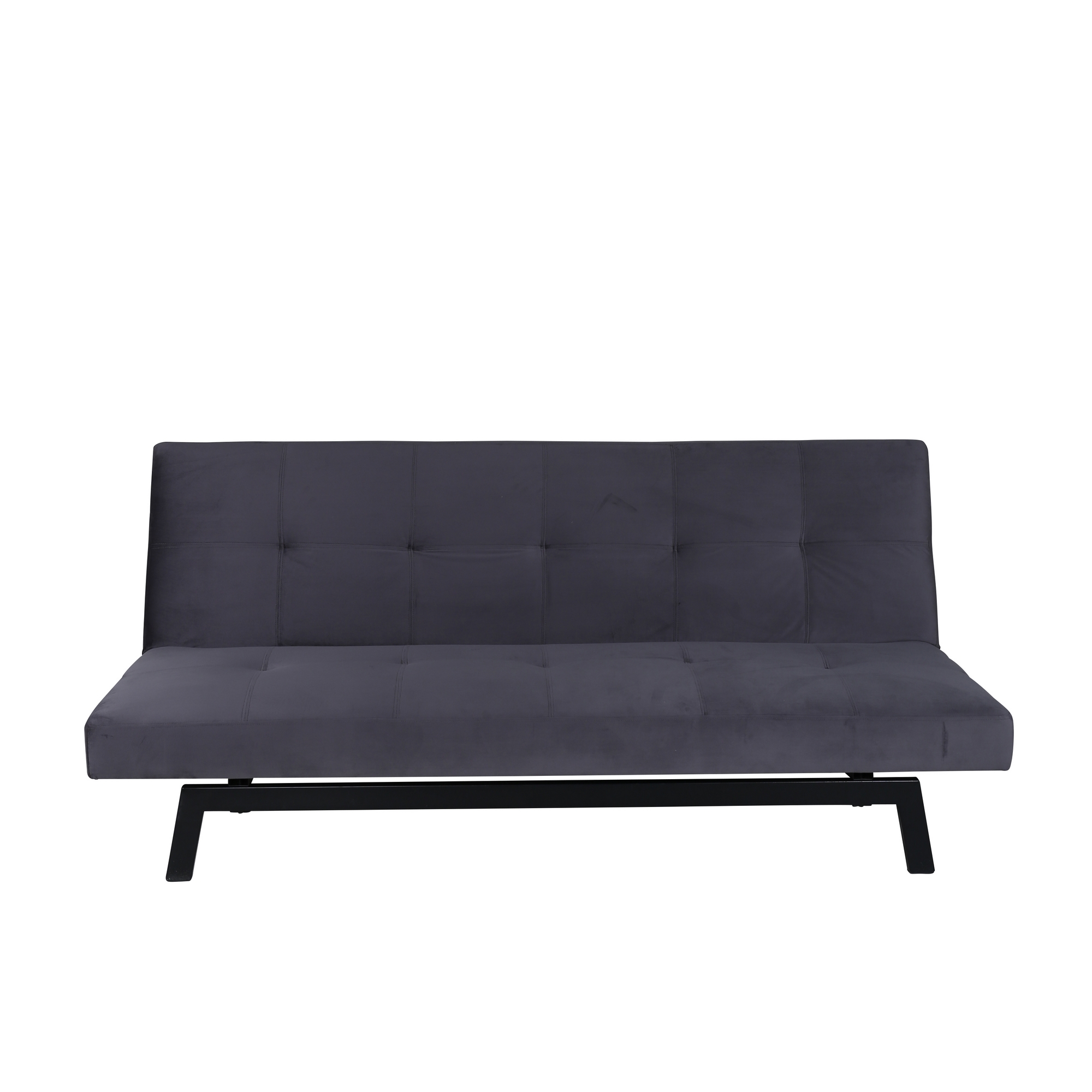 Bäddsoffa Venture Home Bodil Grå Sammet 2-sitssoffa 180x80x55 cm 1 Sovplats