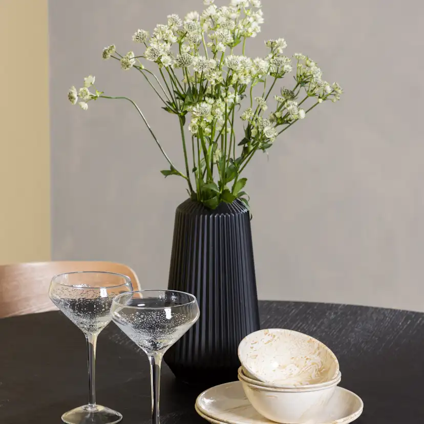 Matgrupp Venture Home Copenhagen Ø 115 cm med 4 Sanjos Stolar