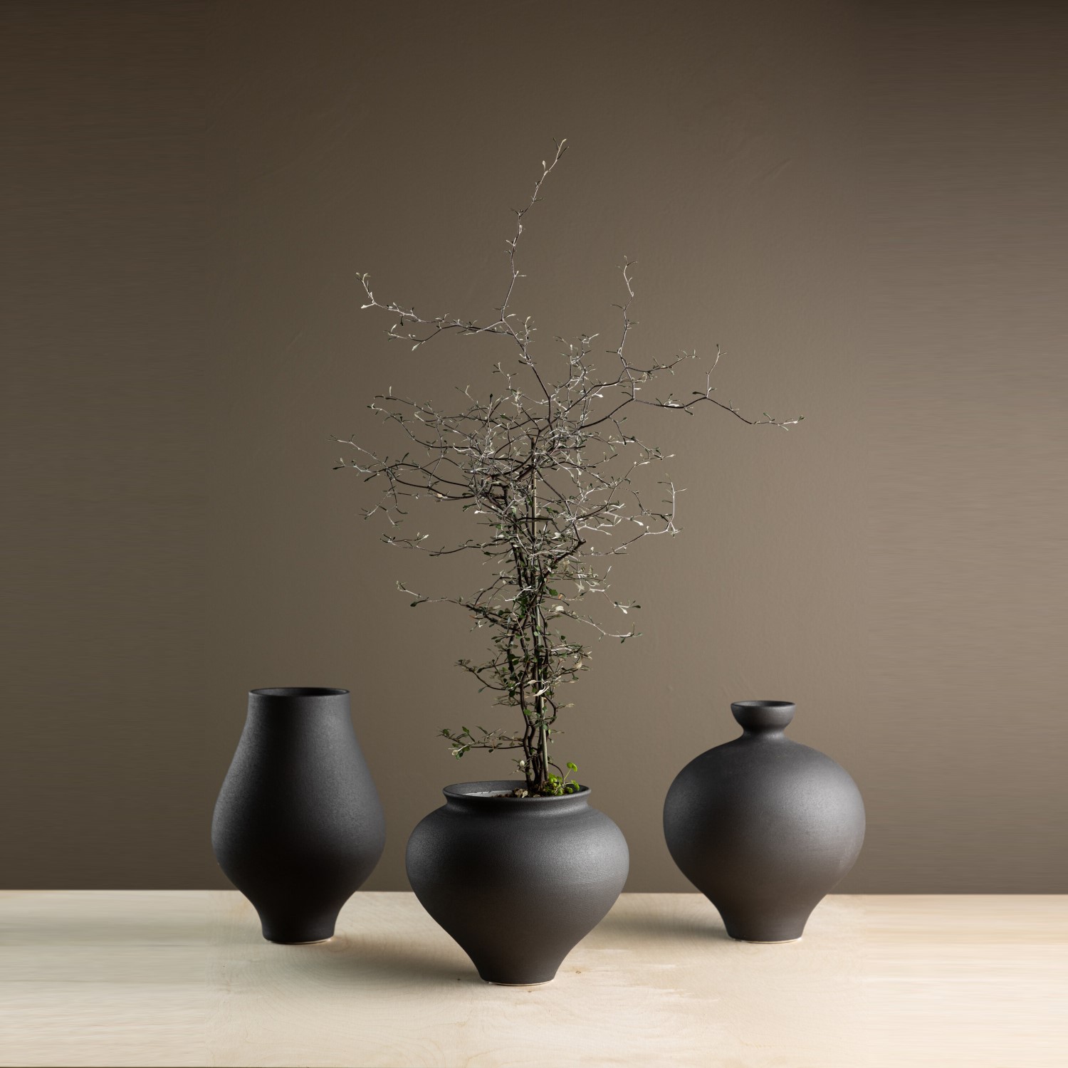 Rellis Vase - Black  - D11*H18*B18cm Svart
