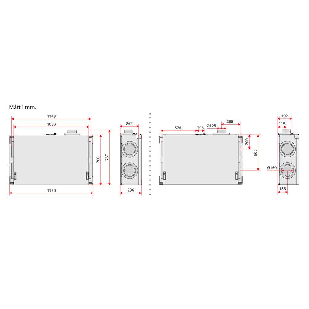 Luftbehandlingsaggregat Flexit Nordic CL3