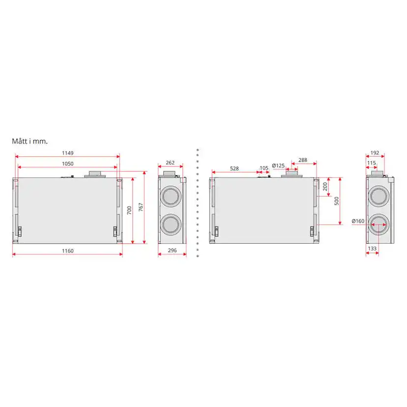 Luftbehandlingsaggregat Flexit Nordic CL3
