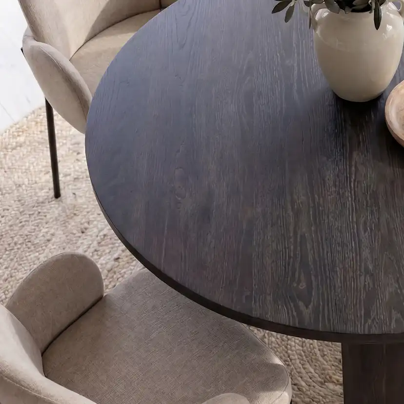 Matgrupp Venture Home Juno Ø120 cm med 4st Blom Stolar