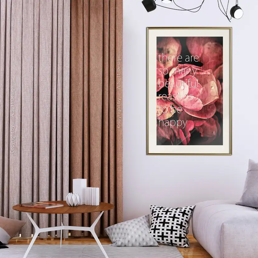 Poster Artgeist Affisch There Are so Many Beautiful Reasons to Be Happy