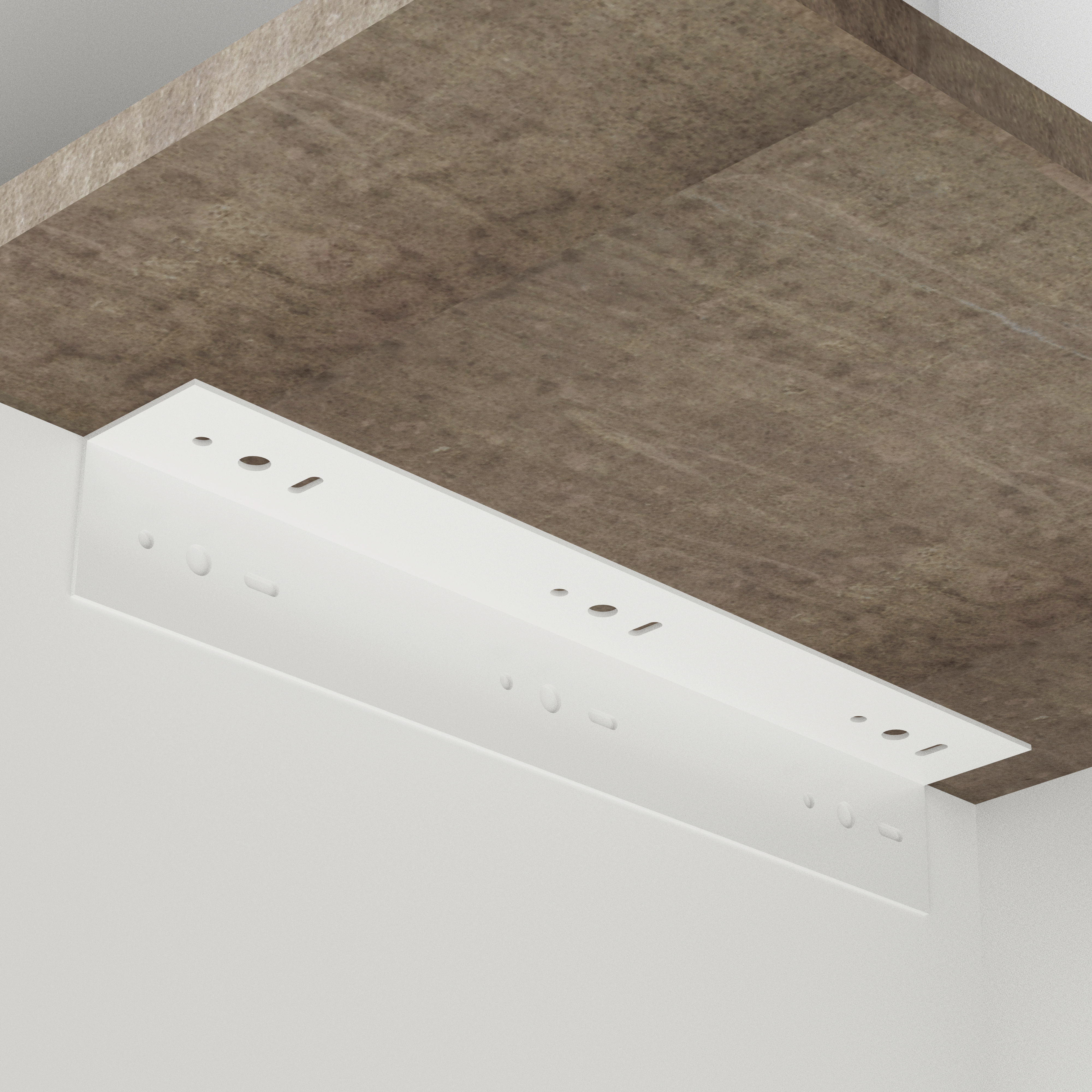 Bänkskivekonsol Habo Stål Vinkelbeslag Vit för Köksbänk & Tvättstuga