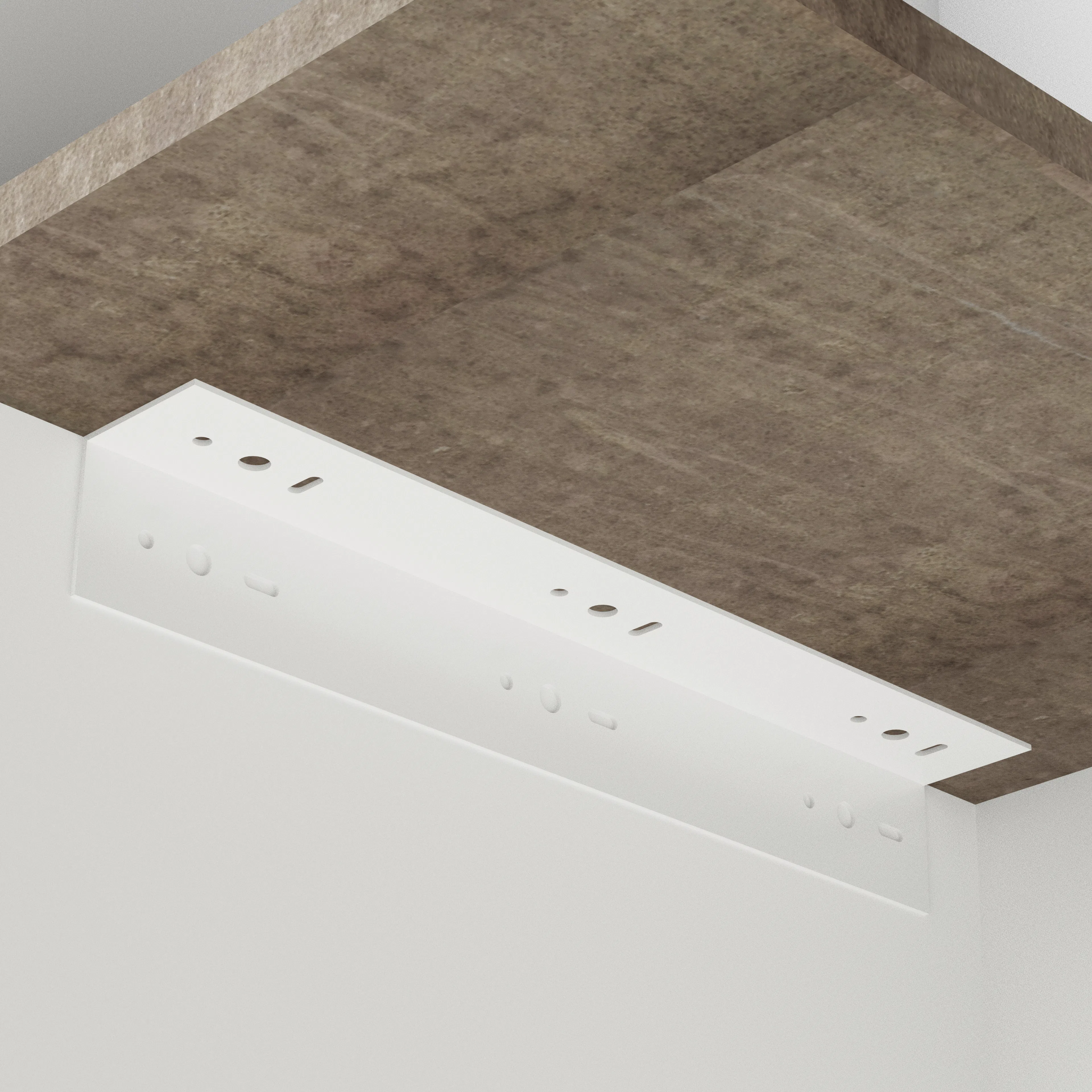 Bänkskivekonsol Habo Stål Vinkelbeslag Vit för Köksbänk & Tvättstuga