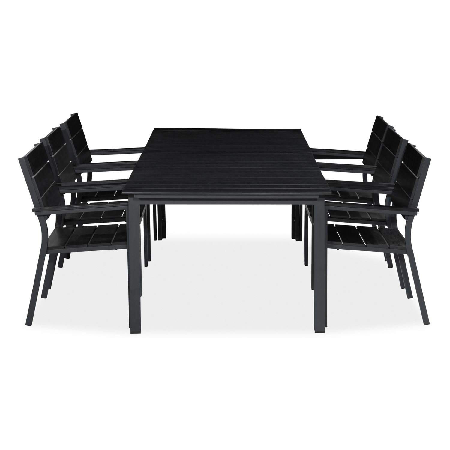 Matgrupp Utomhus Comfort Garden Tunis 205x90 med 6 StapelTrädgårdsstolar