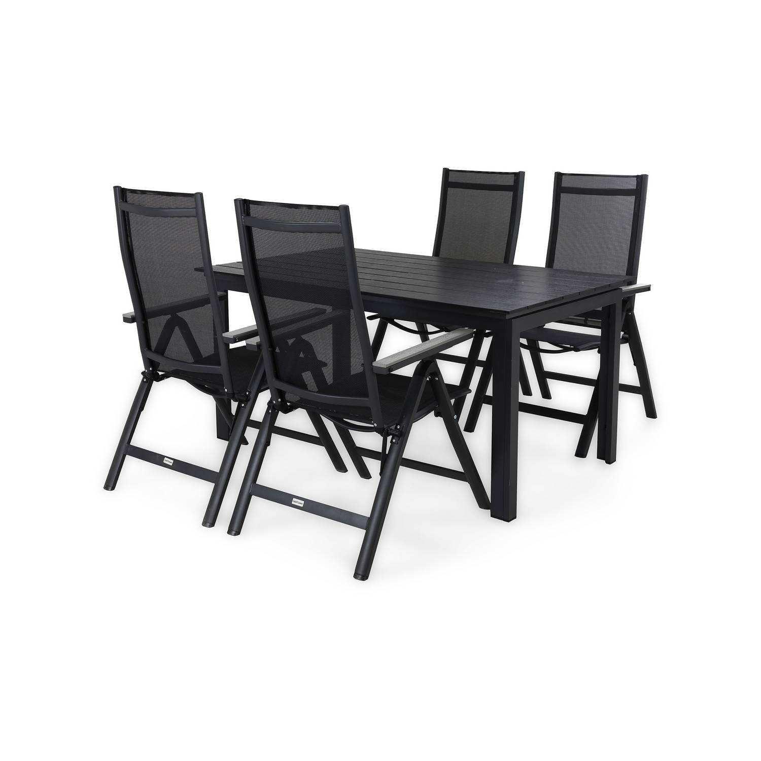 Matgrupp Comfort Garden Portland Matgrupp Utomhus 152-210x90 med 4 Monaco Light Positionsstol