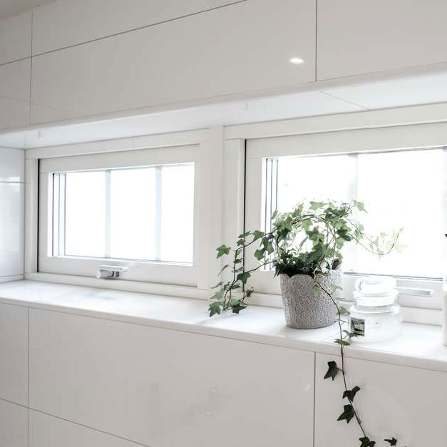 Överkantshängt Fönster Elitfönster 3-Glas Original Aluminium