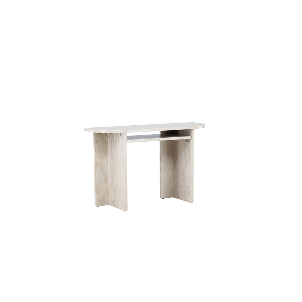 Sidobord Venture Home Ålesund Ovalt Bord med Marmorlook 120cm