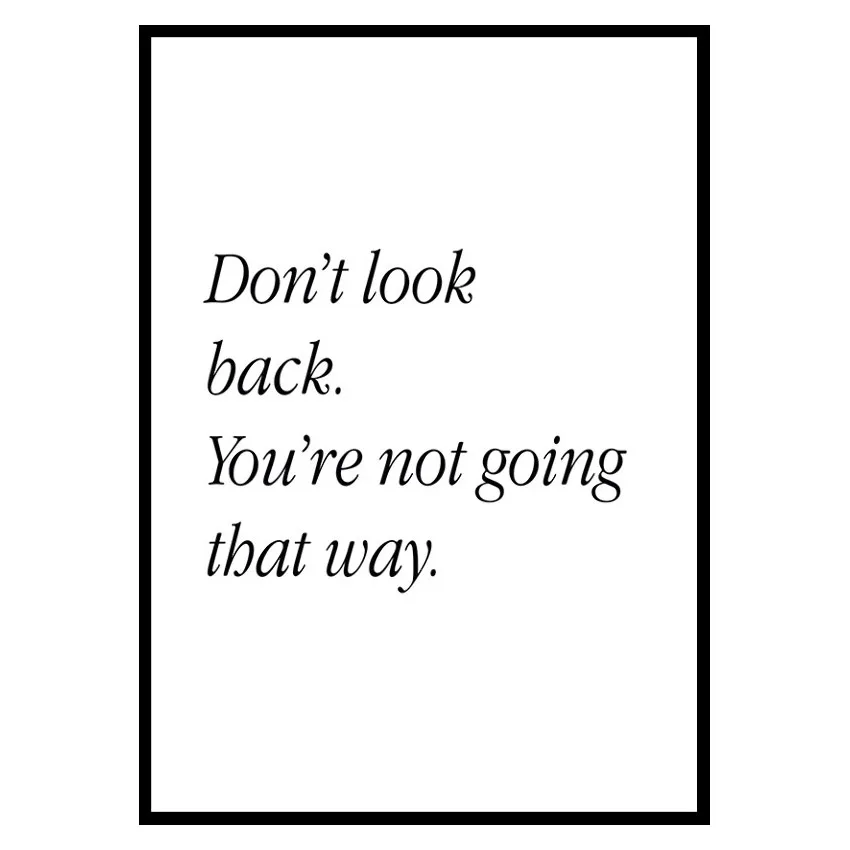 Poster Gallerix Don't Look Back