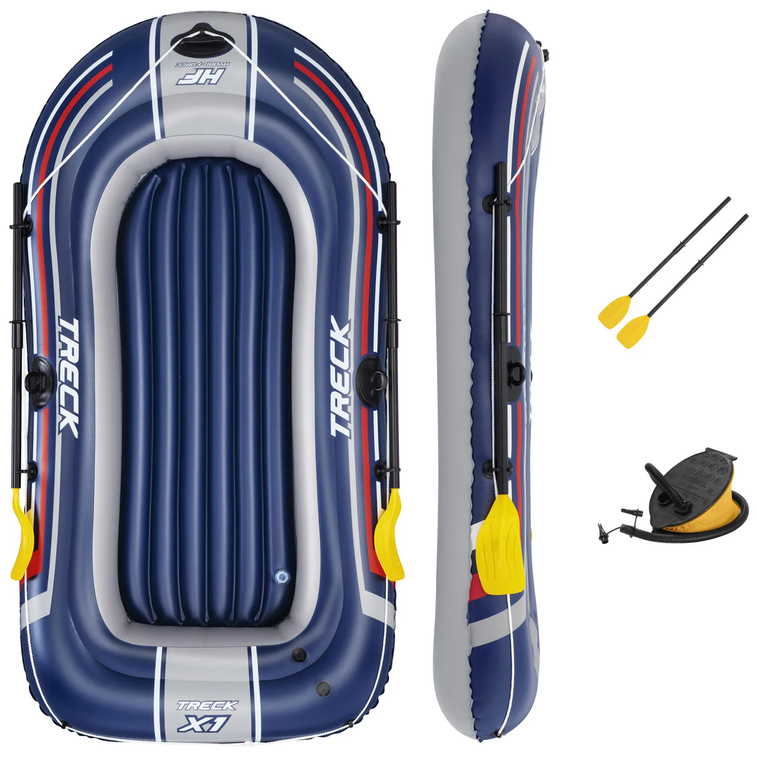 Gummibåt Bestway Hydro Force Treck X1 Set 228 x 121 cm