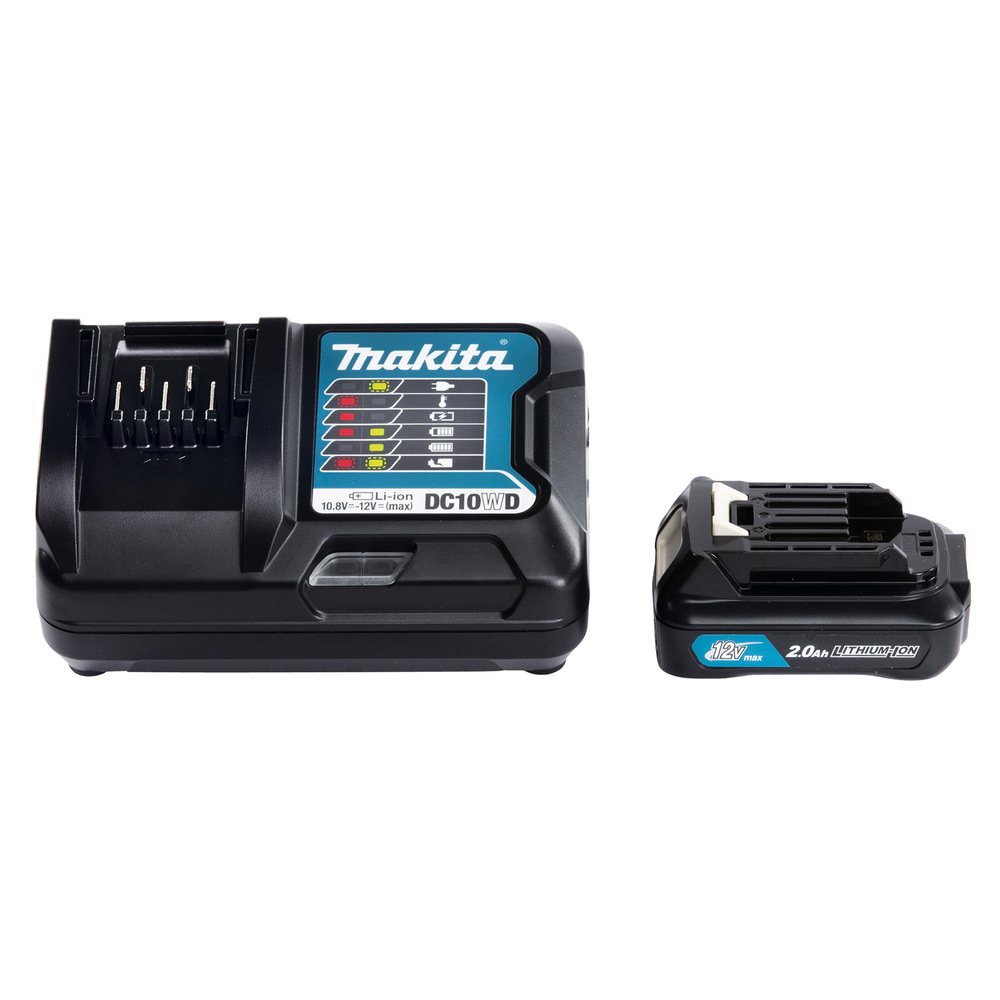 Batteripaket Makita 191B50-9 12V 2,0 Ah Li-ion Batteri och Laddare