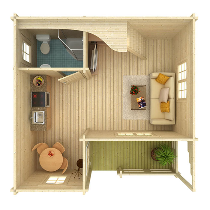 Stuga Palmako Emily 40,1+5,2 m2