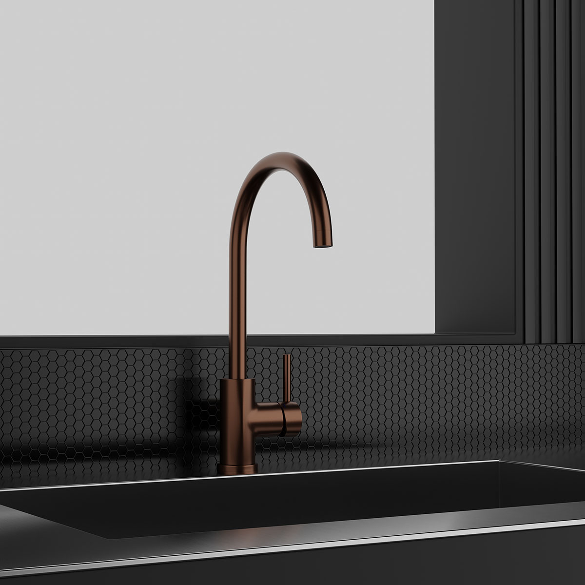 Köksblandare Scandtap Steel Curve Rostfritt Stål