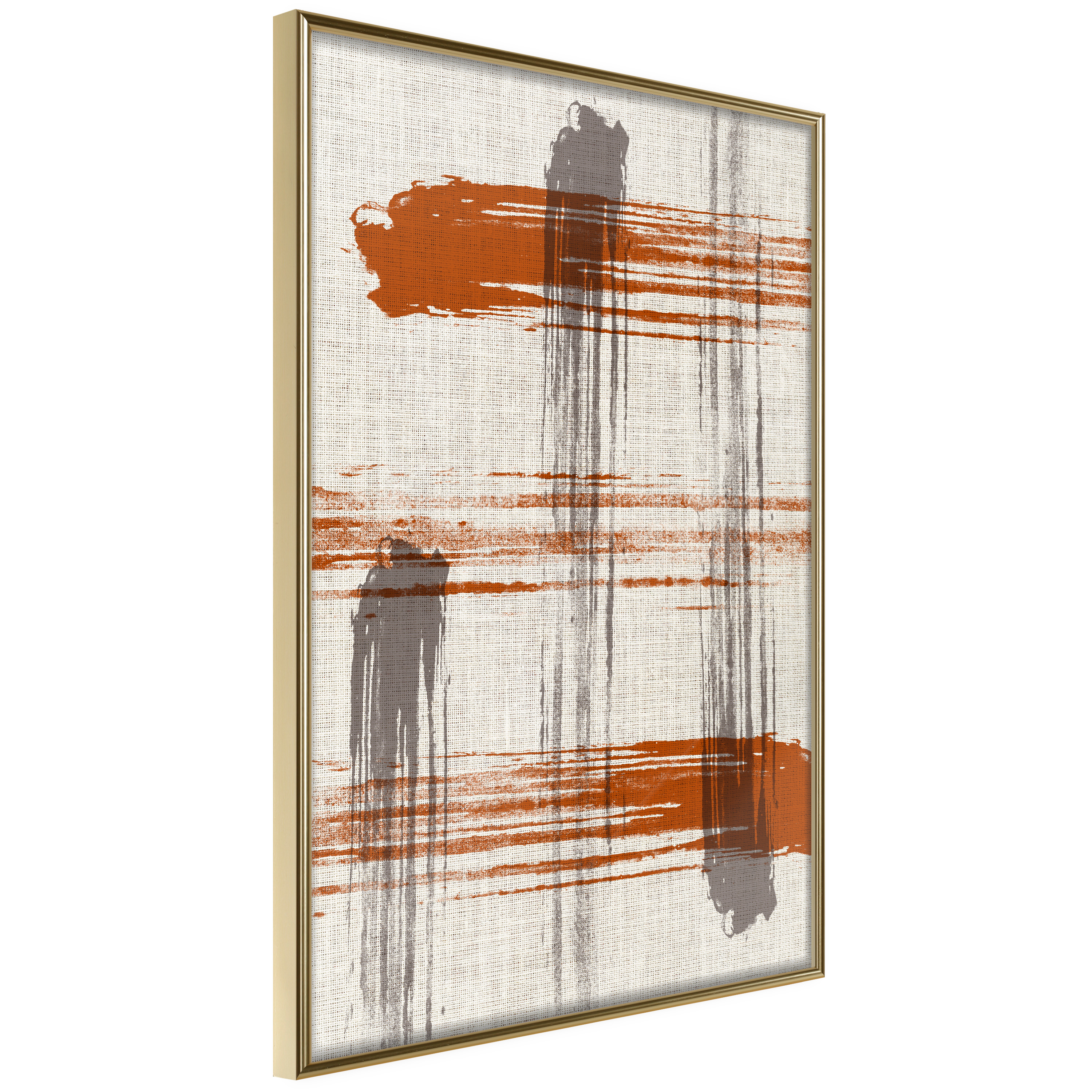 Affisch - Abstract Game [Poster] 40x60 Guld ram, 40x60 cm