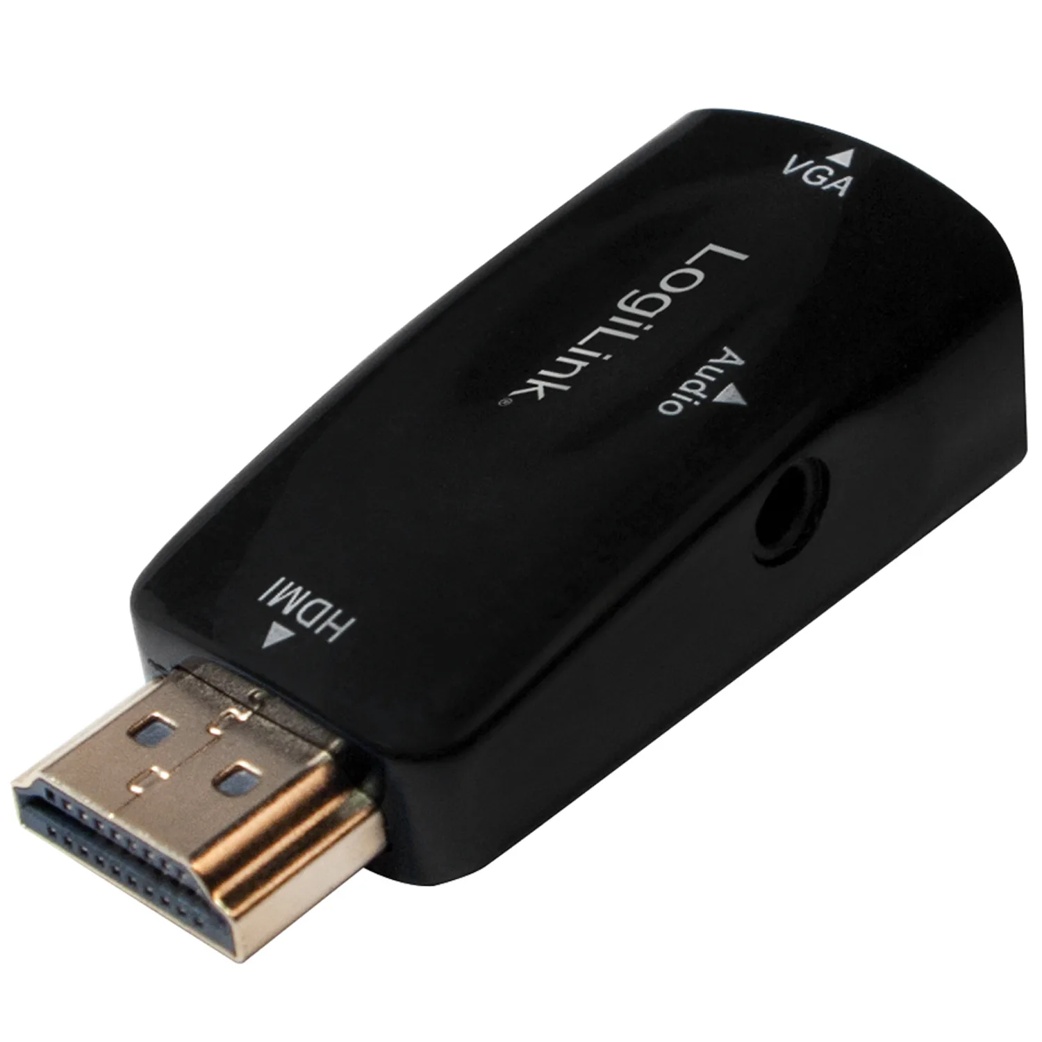 VGA till HDMI-konverterare LogiLink HDMI-hane till VGA-hona + Ljud