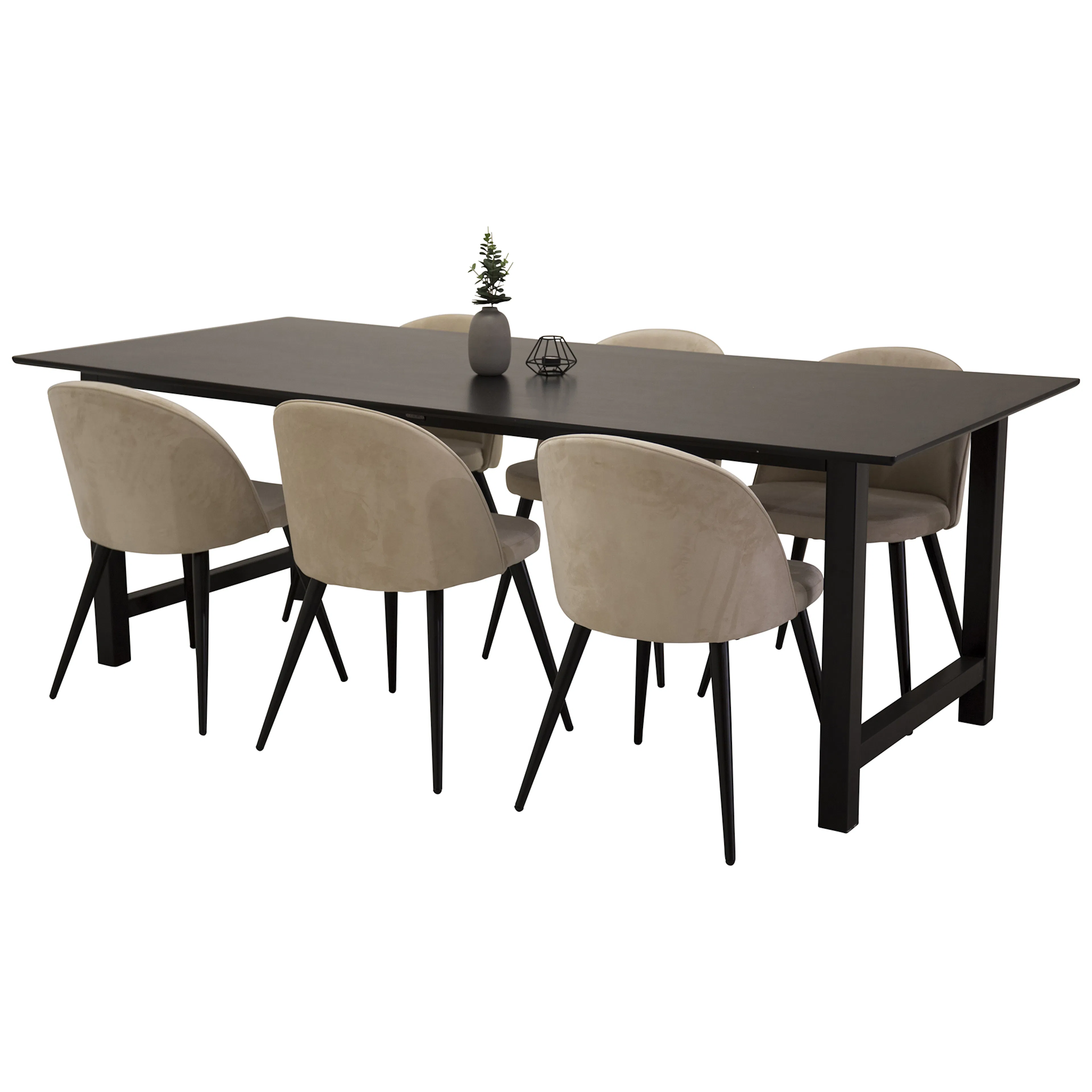 Matgrupp Venture Home Clara med 6 Valentina Stolar