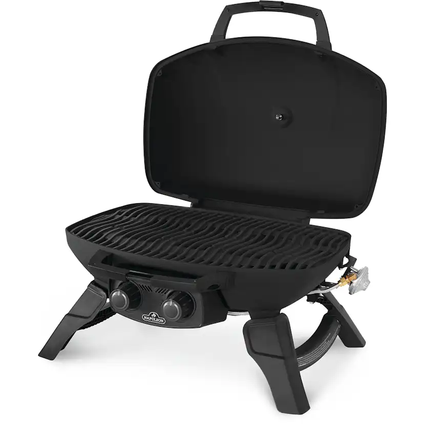 Gasolgrill Napoleon TQ285-1 Bärbar Grill i Rostfritt Stål & Gjutjärnsgaller