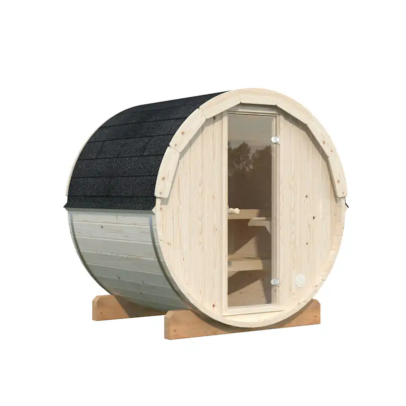 Bastutunna Palmako Anita 0,9 m2 inkl. Bastuaggregat och Takshingel