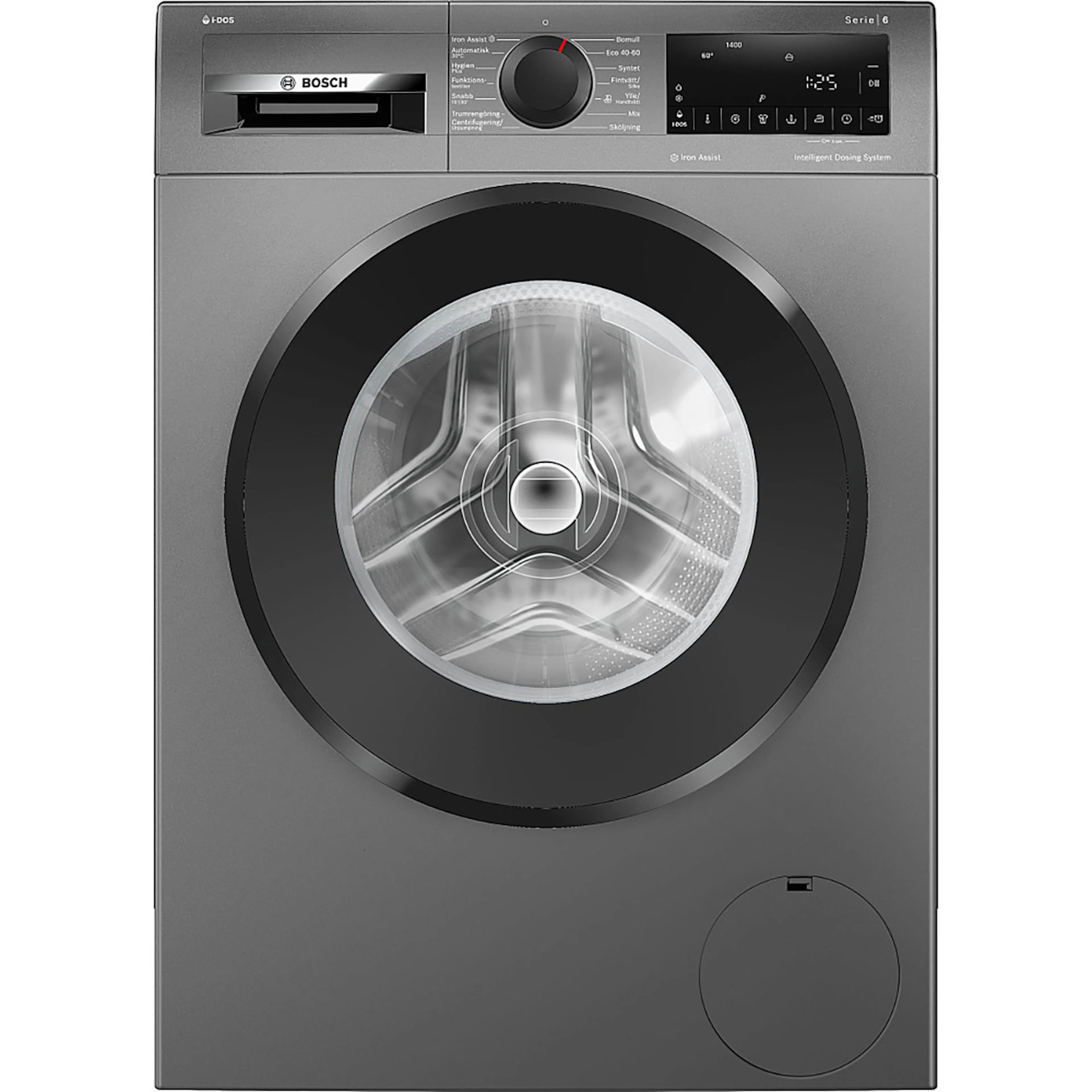 Frontmatad Tvättmaskin Bosch WGG244RFSN Serie 6 i-DOS Rostfri