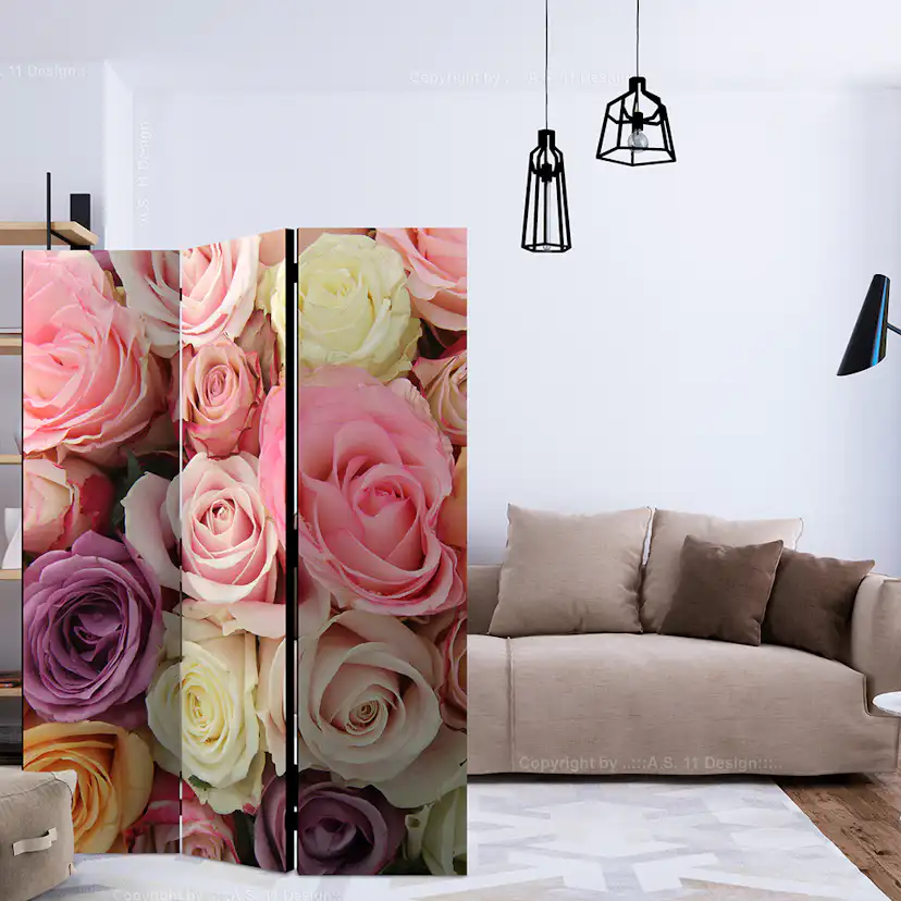 Rumsavdelare Arkiio Pastel Roses 135x172 cm