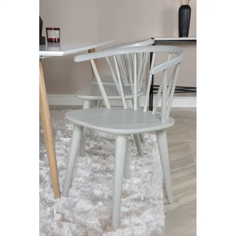 Matgrupp Venture Home Polar Ø100 cm med 6st Bobby Matstolar