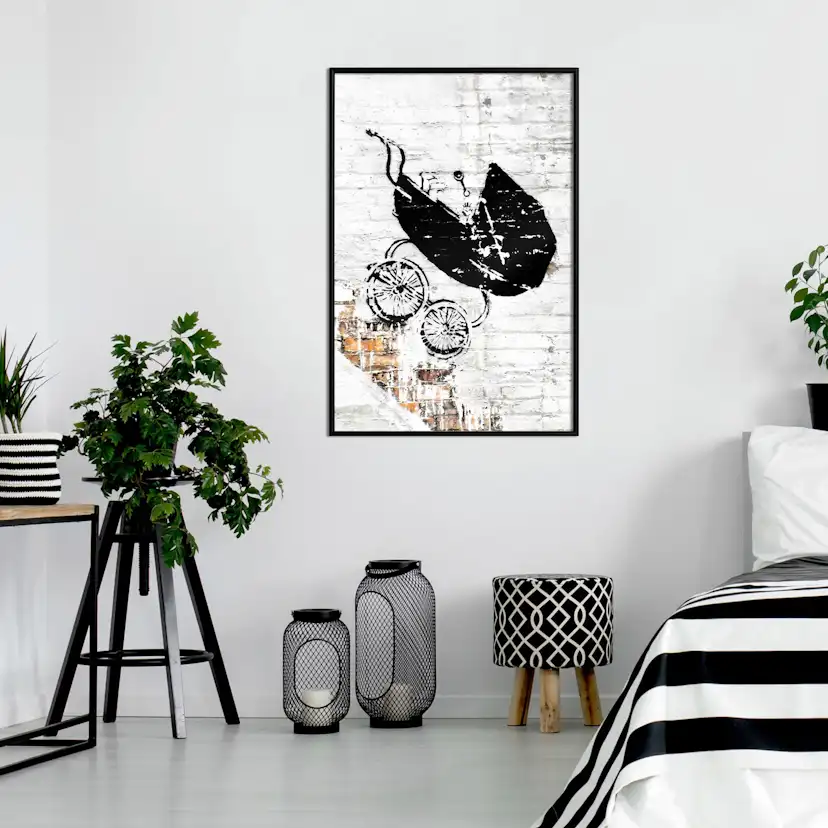 Poster Artgeist Affisch Speeding Stroller