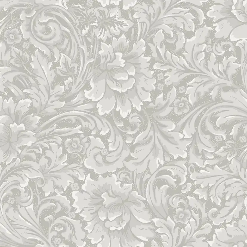 Tapeter Duro Flora Idun 535-01 QuickUp, Mönstrad Beigegrå