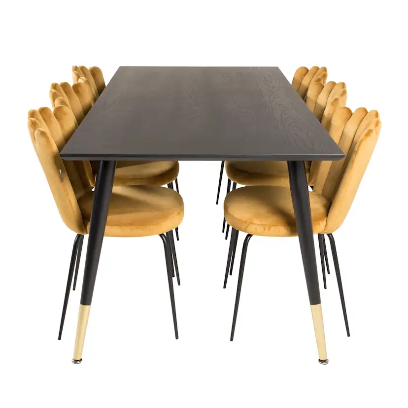 Matgrupp furniture/fashion Disa med 6 Limhamn Light Stolar