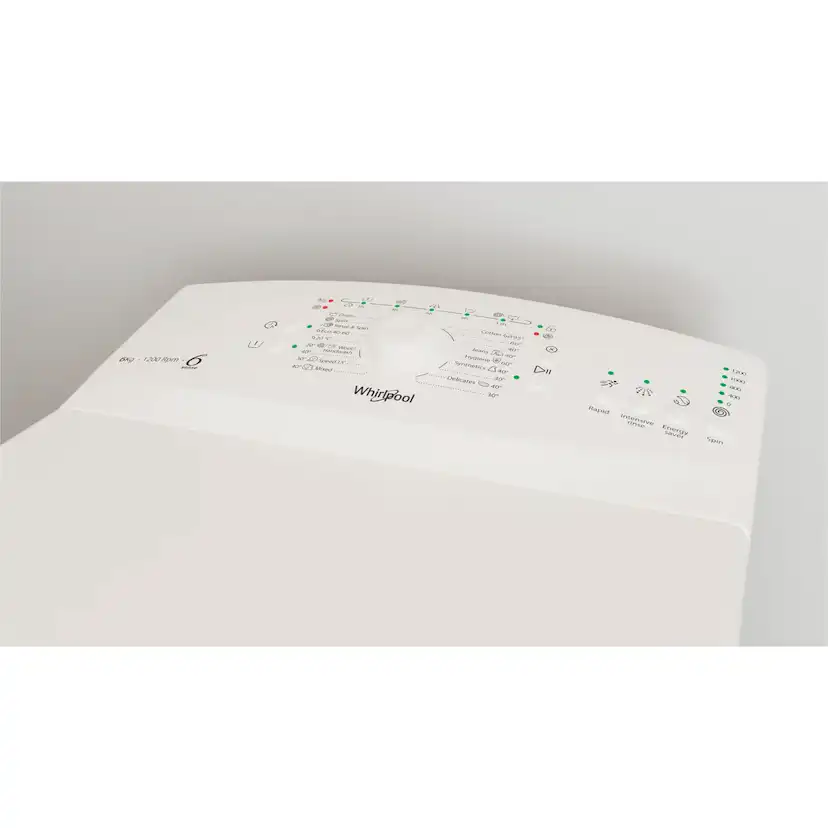 Toppmatad Tvättmaskin Whirlpool TDLR 6240L EU/N Kompakt med 6TH SENSE Teknologi