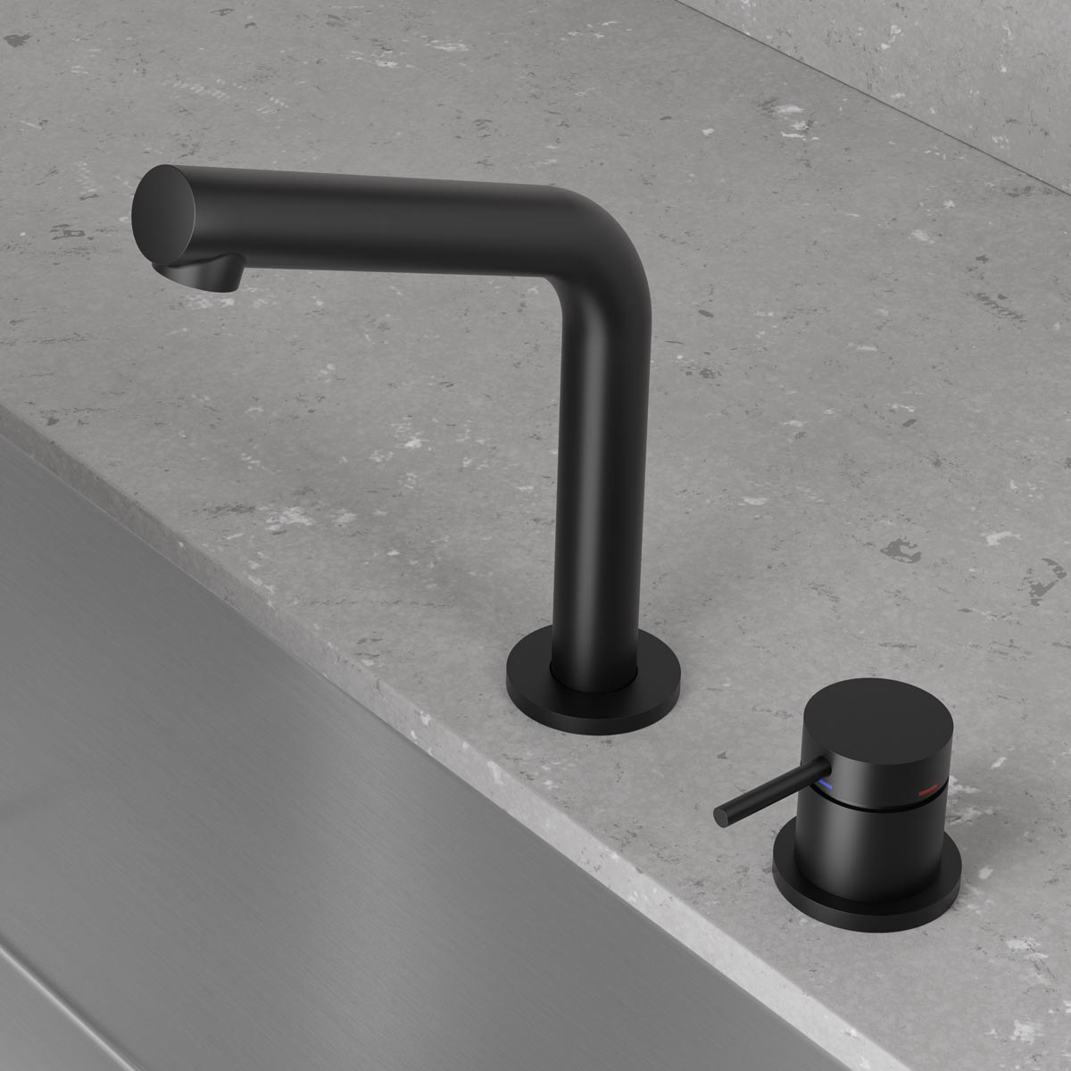 Tvättställsblandare Scandtap Steel Harmonized B2
