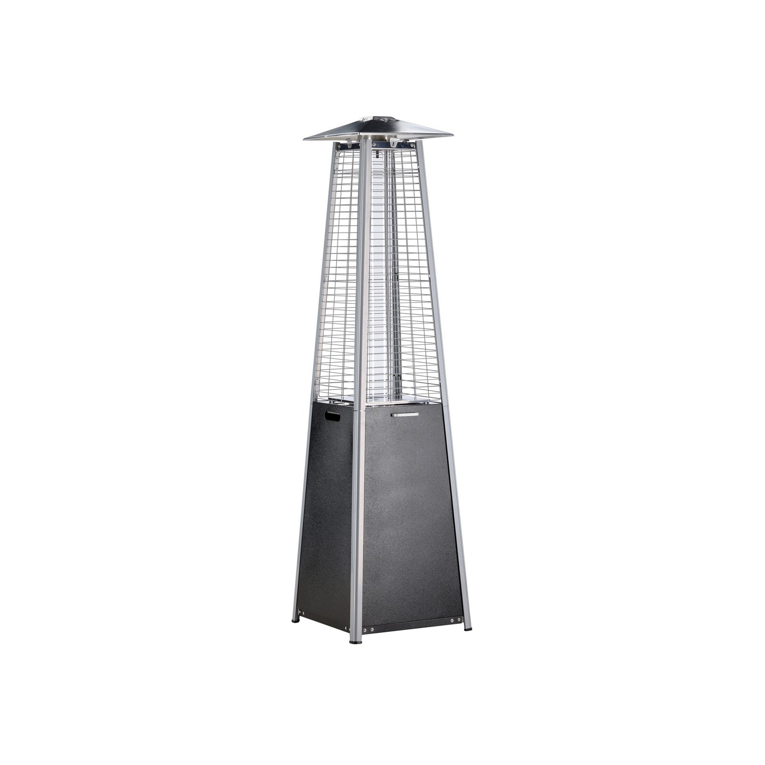 Terassvärmare Venture Home Hottie Square, Stående Gasolvärmare Utomhus i Aluminium