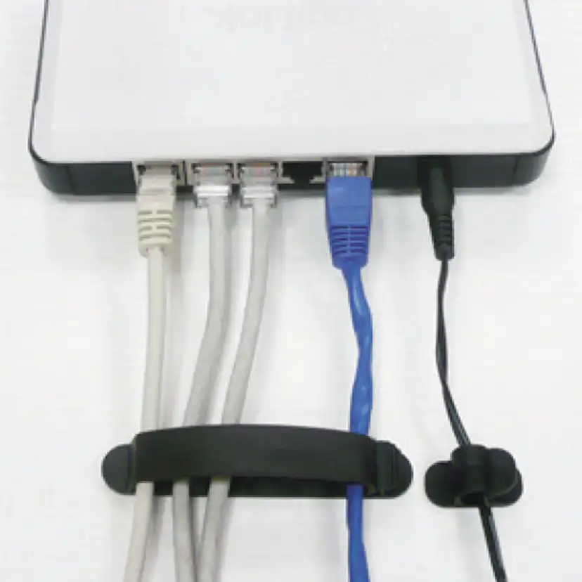 Kabelhanteringssats LogiLink 10 delar Självhäftande