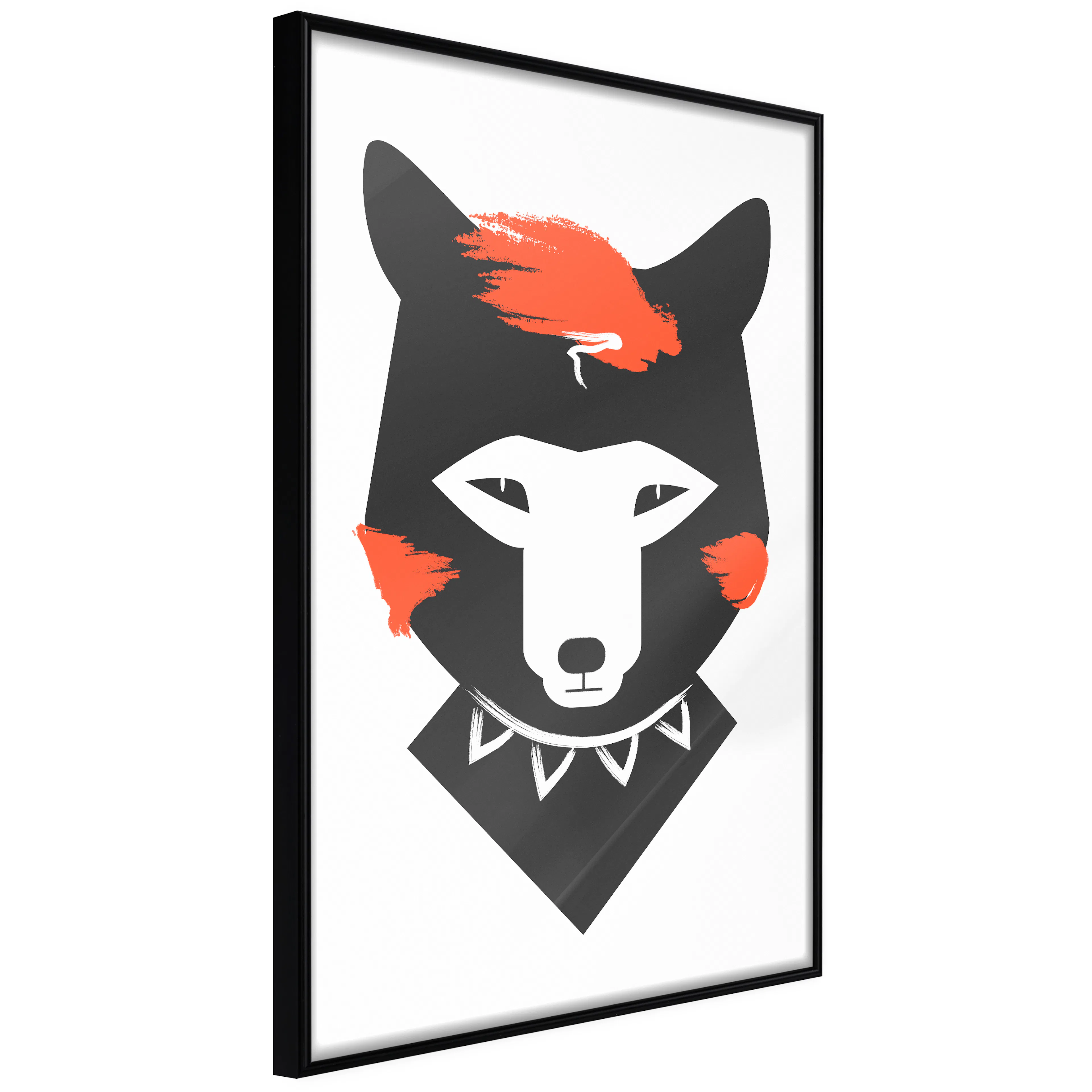 Affisch - Polite Fox [Poster] 40x60 Svart ram, 40x60 cm