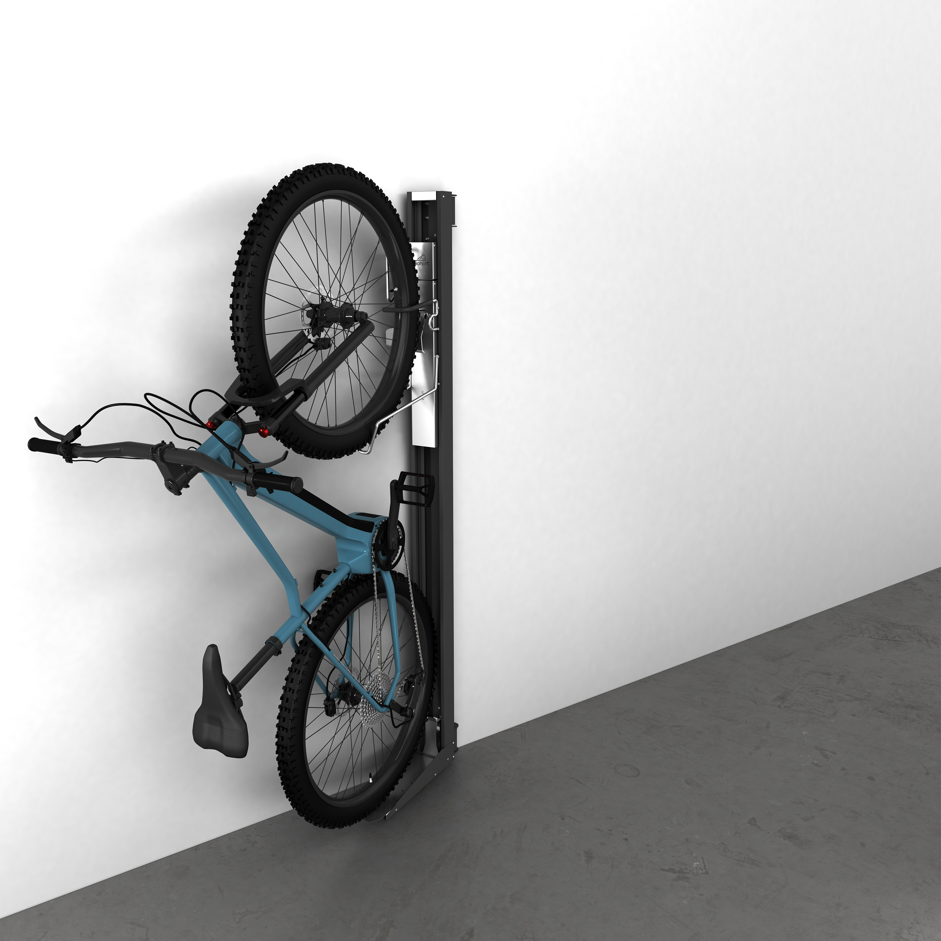 Cykelhållare BikeLift för Väggmontering Svängbar Mörkgrå