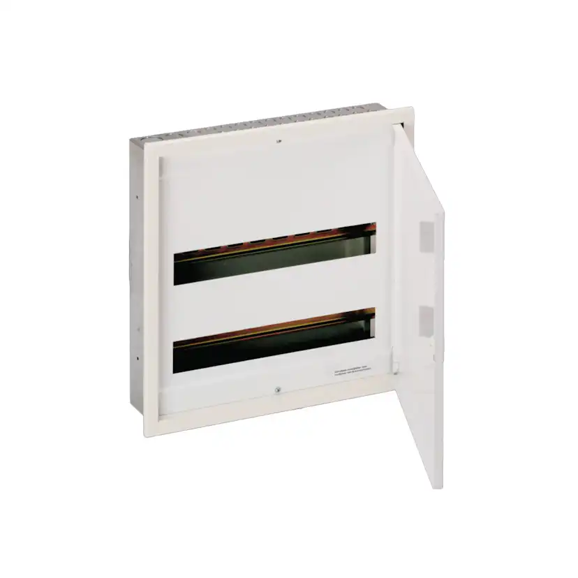 Plåtkapsling Hager Delta med Dörr för Infällnad i Tunnvägg