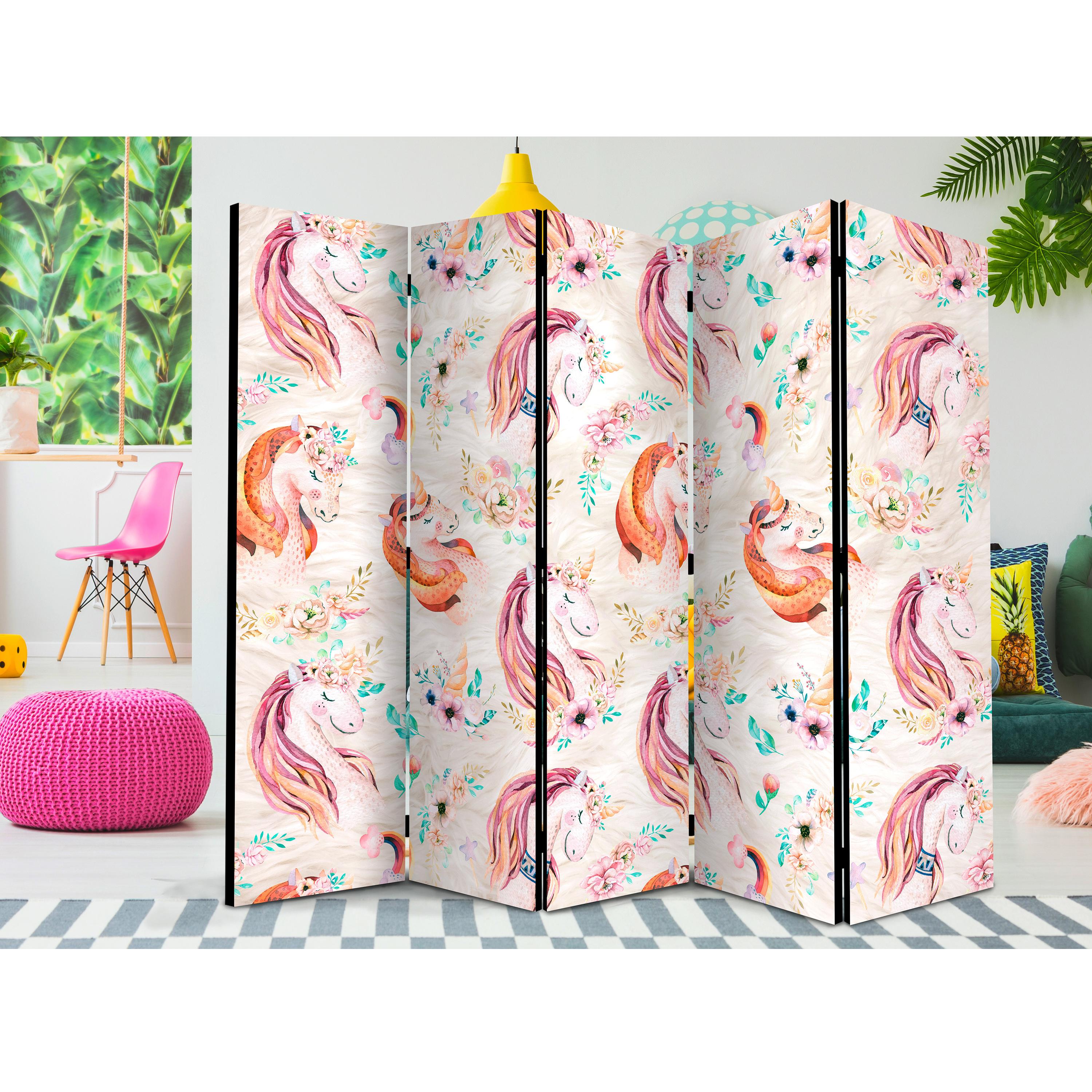 Rumsavdelare Arkiio Pastel Unicorns II 225x172 cm
