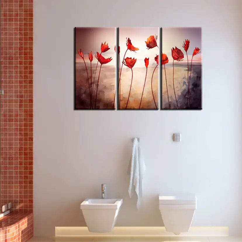 Tavla Arkiio Bright Red Poppies