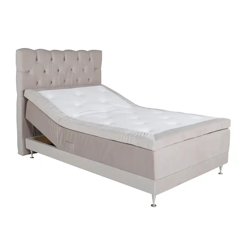 Ställbar Kontinentalsäng Venture Home Vickleby 120x200 Sammet med Sänggavel Sandvik 120