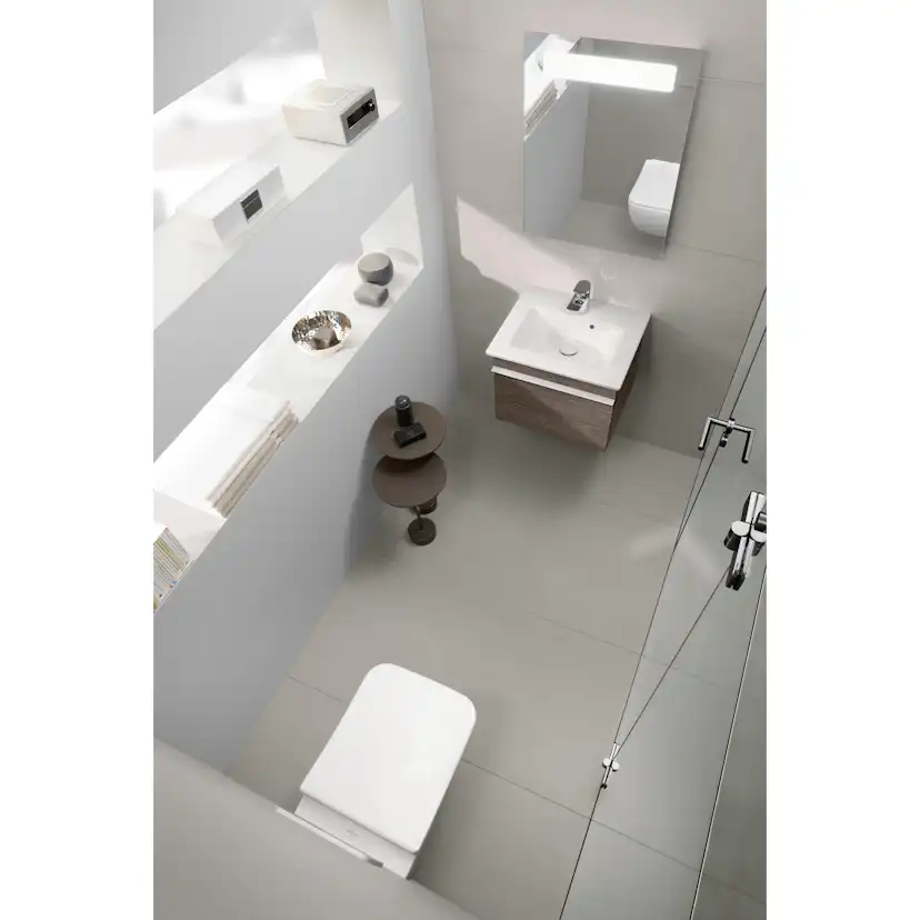 Tvättställ villeroy & Boch Venticello 412450R1 Vit Alpin CeramicPlus, för Enhålsblandare