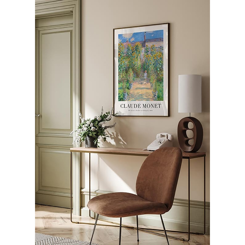 Poster Gallerix The Artists Garden 1881 By Claude Monet