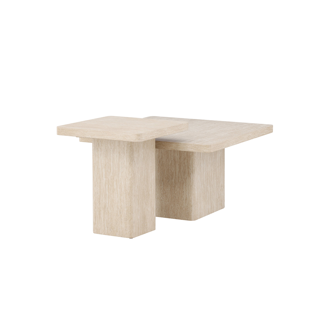 Soffbord Venture Home Qvart Set 80x80x46 cm & 50x50x56 cm